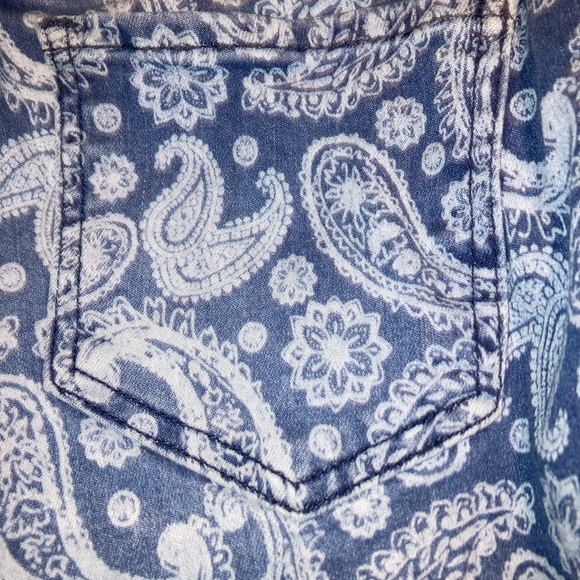 HP! Kut From the Kloth Paisley Bohemian Skinny Jeans Size 10 - Picture 5 of 8